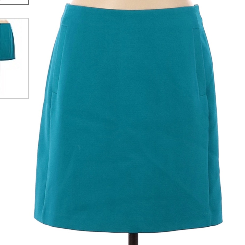 Banana Republic Teal Wool Mini Skirt XSP